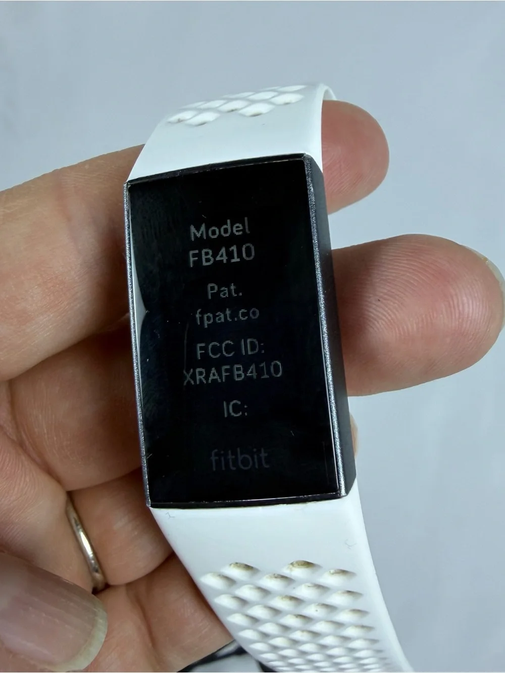 Fitbit Charge 3 Series with White Sport Band with USB Charger